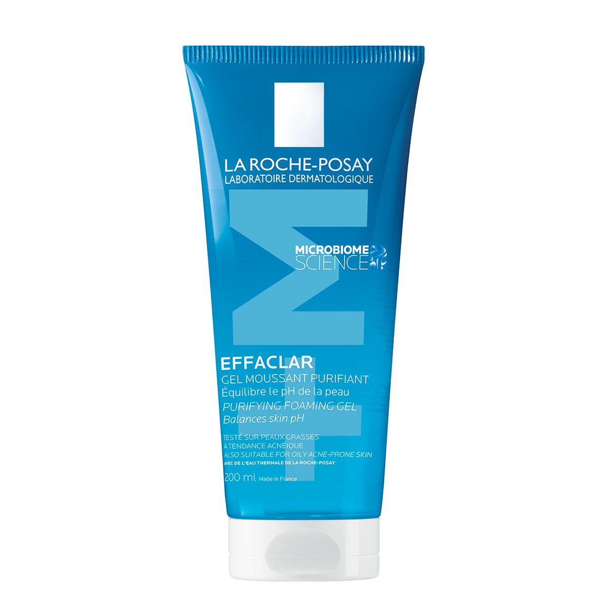 La Roche-Posay Effaclar pjenušavi gel za čišćenje masne, osjetljive kože lica, 200 ml
